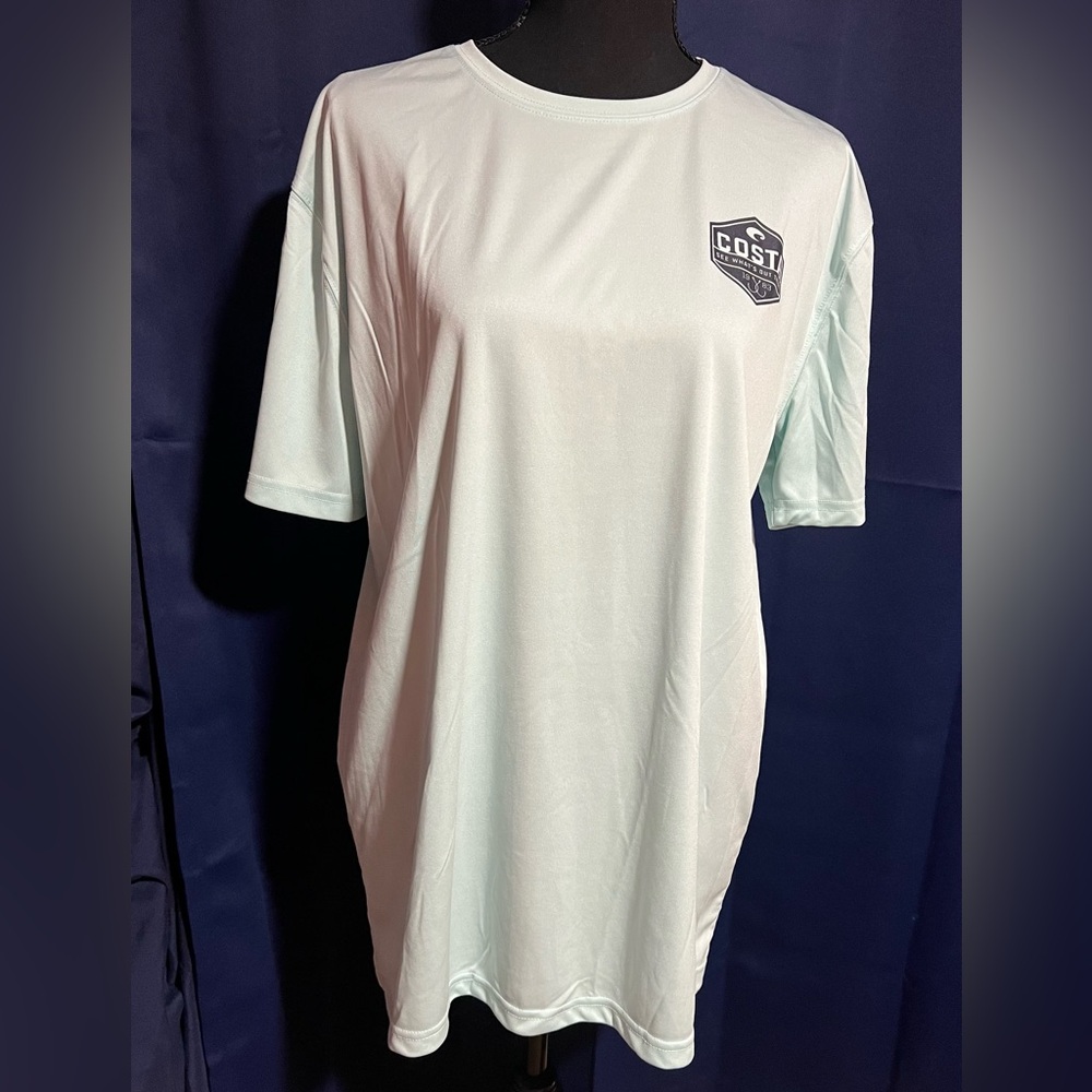 Costa Men's Mint Green Short Sleeve Performance Tech Tee